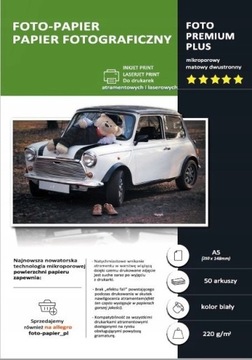 PAPIER FOTOGRAFICZNY MATOWY A5 220 g/m2 50 szt