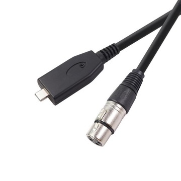 Аудиоадаптер с 3-контактным гнездом XLR на USB 2.0 типа C