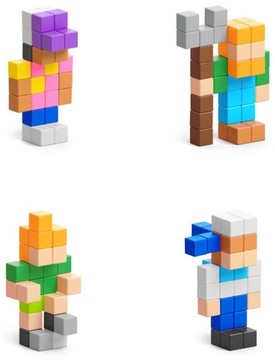 МАГНИТНЫЕ БЛОКИ PIXIO ФИГУРЫ СЮРПРИЗ 27-44ШТ.