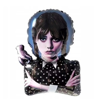 Balon foliowy Wednesday Addams 73x49 cm Urodziny przyjęcie
