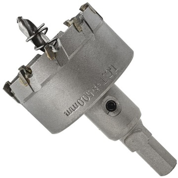 OTWORNICA WIDIOWA WIERTŁO DO METALU DREWNA 50 MM TYTAN WĘGLIKI SPIEKANE TCT