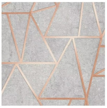 TAPETA geometryczna beton szary styl Soho