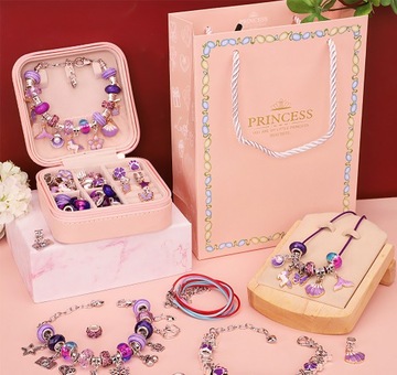 XXL НАБОР БИСЕРА ДЛЯ ИЗГОТОВЛЕНИЯ БРАСЛЕТОВ-БРАСЛЕТОВ БИСЕР ПОДАРОК ​​ДЕТЯМ