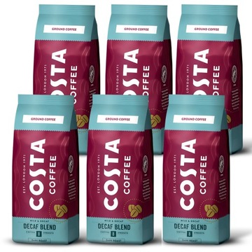 Costa Kawa Decaf Mielona Bezkofeinowa 6x200g