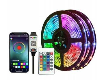 Taśma LED 15M RGB 5050 LEDY Bluetooth Music PILOT