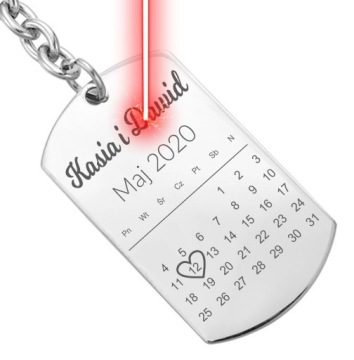 Брелок СЕРДЦЕ с гравировкой Бесплатный ДЕНЬ СВЯТОГО ВАЛЕНТИНА