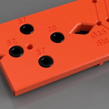 Шаблон для петель и направляющих - шаблон