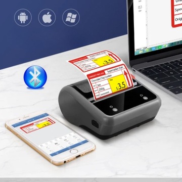 Термопринтер самоклеящихся этикеток Niimbot B3S с приложением Bluetooth