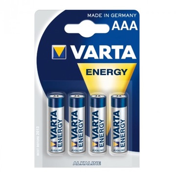 4x BATERIE ALKALICZNE LR3 AAA VARTA R3 ENERGY