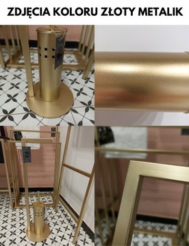 Вешалка для полотенец металлическая тройная ПРЕМИУМ, золото