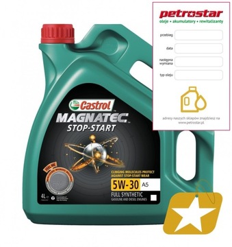 CASTROL MAGNATEC STOP-START 5W30 A5 FORD 4L
