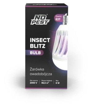ИНСЕКТИЦИДНАЯ ЛАМПОЧКА ЛАМПОЧКА БЕЗ ВРЕДИТЕЛЕЙ ОТ КОМАРОВ, МУХ, МОЛИ, НАСЕКОМЫХ