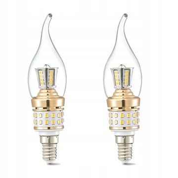Żarówki LED E14 świeczki, 6W, opakowanie 2 szt