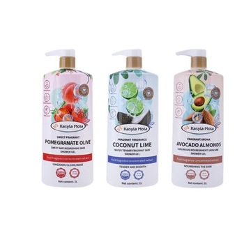 Świeżo pachnący żel pod prysznic łagodzący i nawilżający skórę