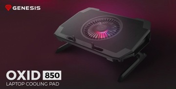 Охлаждающая подставка для ноутбука 15,6-17,3 дюйма Genesis Oxid 850 RGB стол