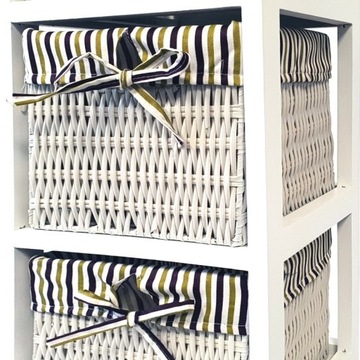 ШКАФ, КОМОД, 3 КОРЗИНЫ, ВАННАЯ КОМНАТА, ЗАЛ, БЕЛЫЙ