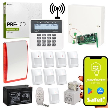 BEZPRZEWODOWY ALARM SATEL Z GSM 8 CZUJEK MPD-300