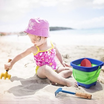 СИЛИКОНОВОЕ ВЕДРО ДЛЯ ПЕСКА, СКЛАДНОЕ ДЛЯ ПЕСКА, ЦВЕТА