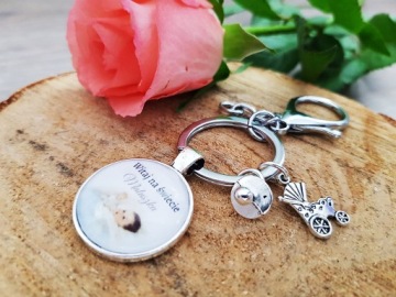 Брелок с фотографией Baby Shower Gift
