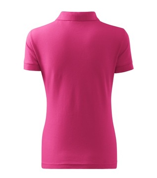 Cotton koszulka polo damska czerwień purpurowa S,2134013