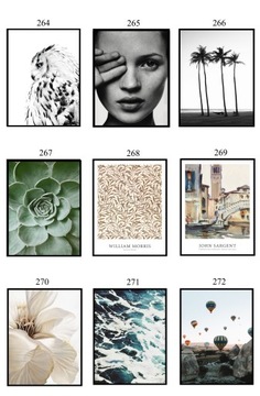 PLAKAT 30x40 WIOSNA wybór 100 WZORÓW eviero kwiaty pejzaże natura boho beże