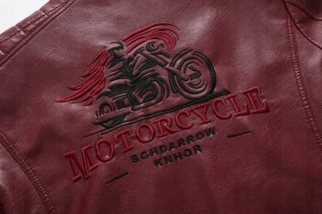 МУЖСКАЯ МОТОЦИКЛОВАЯ КОЖАНАЯ КУРТКА