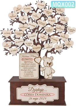 ПОДАРОК ​​НА ДЕНЬ МАТЕРИ ПОДАРОК ​​СТАТУЭТКА РАМКА МИШКА МИШКА МАТЕРИНСКОЕ СЕРДЦЕ спасибо