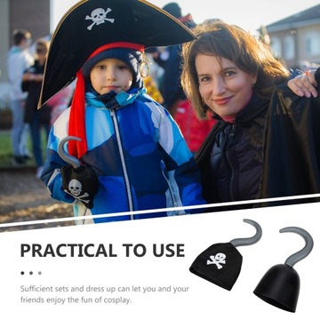 Пластиковые пиратские крючки для детских игрушек, украшение на Хэллоуин