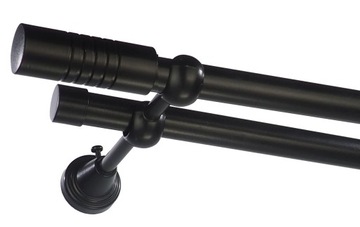 Карниз металлический, диаметр 19, двойной, 380 см, без крестовин.