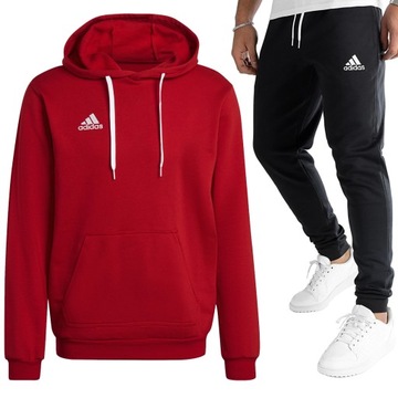 DRES MĘSKI BAWEŁNA ADIDAS ENTRADA 22 KOMPLET BLUZA SPODNIE r.XL