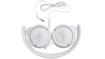 SŁUCHAWKI JBL TUNE 500 NAUSZNE Z MIKROFONEM BIAŁE