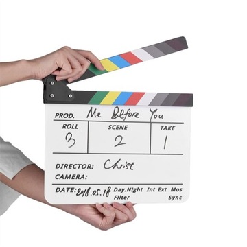 FILM CLAPPER Gadżet reżyserski o wymiarach 30 x 26,5 cm
