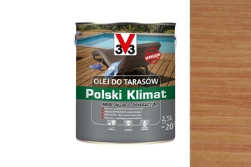 V33 Olej do tarasów POLSKI KLIMAT Tek 2,5L