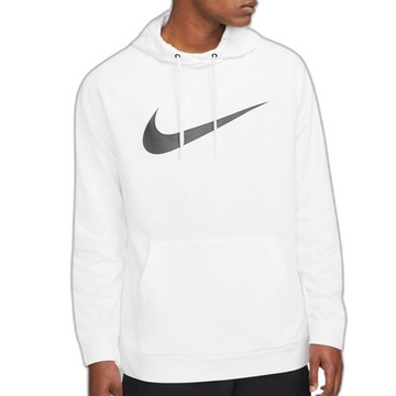 Nike klasyczna bluza męska biała oryginał Dri-Fit Hoodie CZ2425-100 L