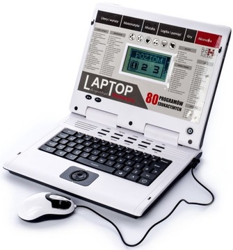 ОБРАЗОВАТЕЛЬНЫЙ НОУТБУК ДЛЯ ДЕТЕЙ 80 ПРОГРАММ USB PL