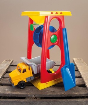 Dantoy CLASSIC Młyn Koło wodne i auto wywrotka do piasku 2+