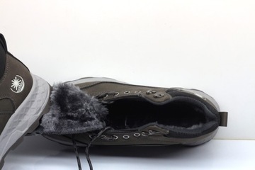 Buty zimowe ocieplane młodzieżowe męskie śniegowce mocne trapery trzewiki