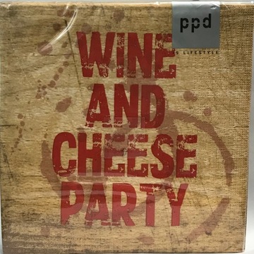 serwetki Wine & Cheese Party PPD 1kpl-20szt