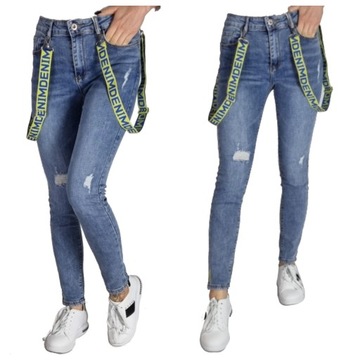 M.SARA SPODNIE JEANS Z DZIURAMI ROZMIAR 29/L