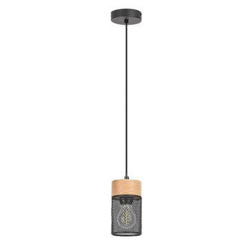 Skandynawska lampa wisząca ażurowa tuba nad wyspę