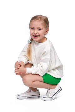 DZIECIĘCE LEGGINSY 1/2 KOLARKI SZORTY ZIELONE 98