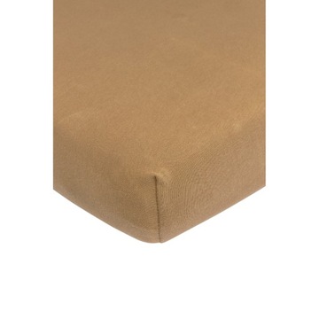 Meyco Home Jednokolorowy prześcieradło łóżko pojedyncze - toffee - 80x200cm