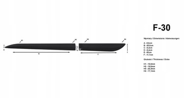 LIŠTA BOČNÍ DVEŘE KRYTY KAROSÉRIE DO NISSAN PATHFINDER 2011-2014