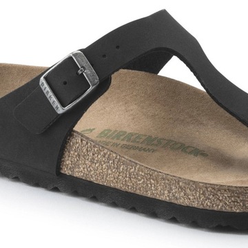 Klapki damskie Birkenstock Gizeh BIRKO FLOR MODNE JAPONKI PROFILOWANE VEGAN