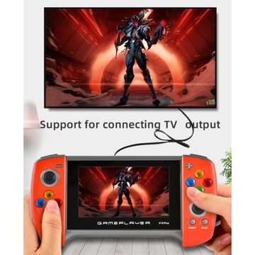 X18Plus 4,3-дюймовая портативная игровая консоль в стиле ретро с большим экраном