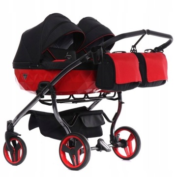 Junama Diamond S Line Duo Wózek bliźniaczy 2w1 Jeden obok drugiego