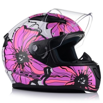 МОТОЦИКЛЬНЫЙ ШЛЕМ LS2 FF353 RAPID II МАКИ ЖЕНСКИЙ РОЗОВЫЙ PINLOCK СИСТЕМА