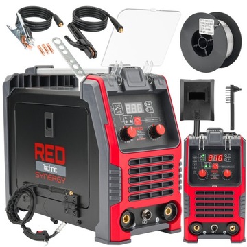 Półautomat spawalniczy MIG/MAG, MMA, TIG RED TECHNIC 20-210 A 230 V