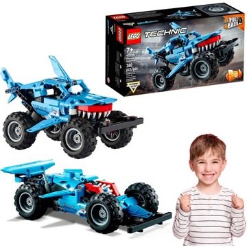 LEGO MONSTER JAM MEGALODON SHARK REKIN TERENÓWKA