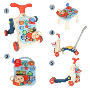 Ходунки-толкатели, интерактивный стол 5-в-1